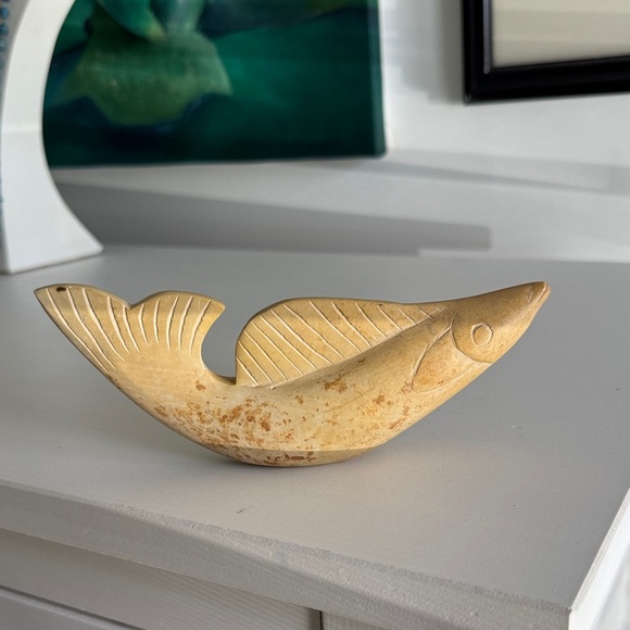 Artisan Vintage Tan Fish Figurine - Picture 4 of 11
